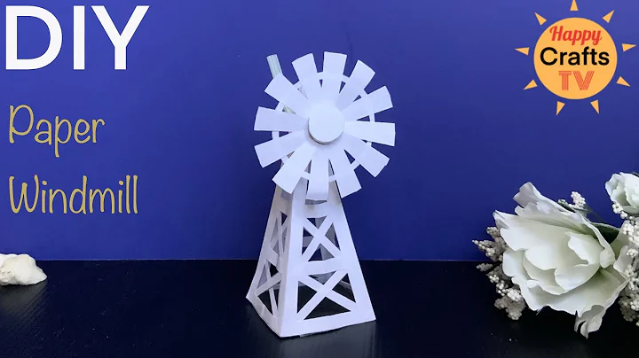 HOW TO MAKE WINDMILL WITH A4 PAPER | DIY Paper Windmill Model | DIY Windmill Project for School