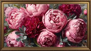 Mother’s Day Frame TV Art 4K | Pink Peonies & Roses Bouquet | Elegant Floral Screensaver screenshot 5