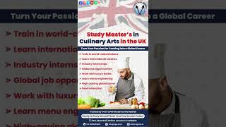 Study Master’s in Culinary Arts in the UK 🇬🇧 | Culinary Courses Abroad | Hospitality Career #shorts