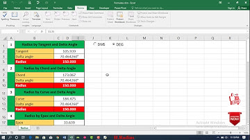 MS Excel Radius calculation by 8 ways amazing programs