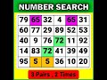 Number Search Quiz Find The Same Number Dementia Prevention Quiz Dementia Test Number Search Quiz Find The Same Number Dementia Prevention Quiz Dementia Test
