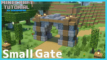マイクラかっこいい門の作り方