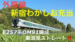 《外房線》JR東日本　E257系　新宿わかしお　OM93