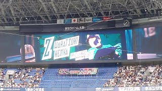若月健矢 選手 ｢あめんぼぷらす  カイホウエクササイズ｣ 第1打席 登場曲 オリックス･バファローズ 選手 ビジョン映像 演出@京セラドーム 2023 Bs 夏の陣