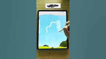 Procreate Watercolor Landscape Tutorial #procreatetutorials #procreate #digitalartbrushes