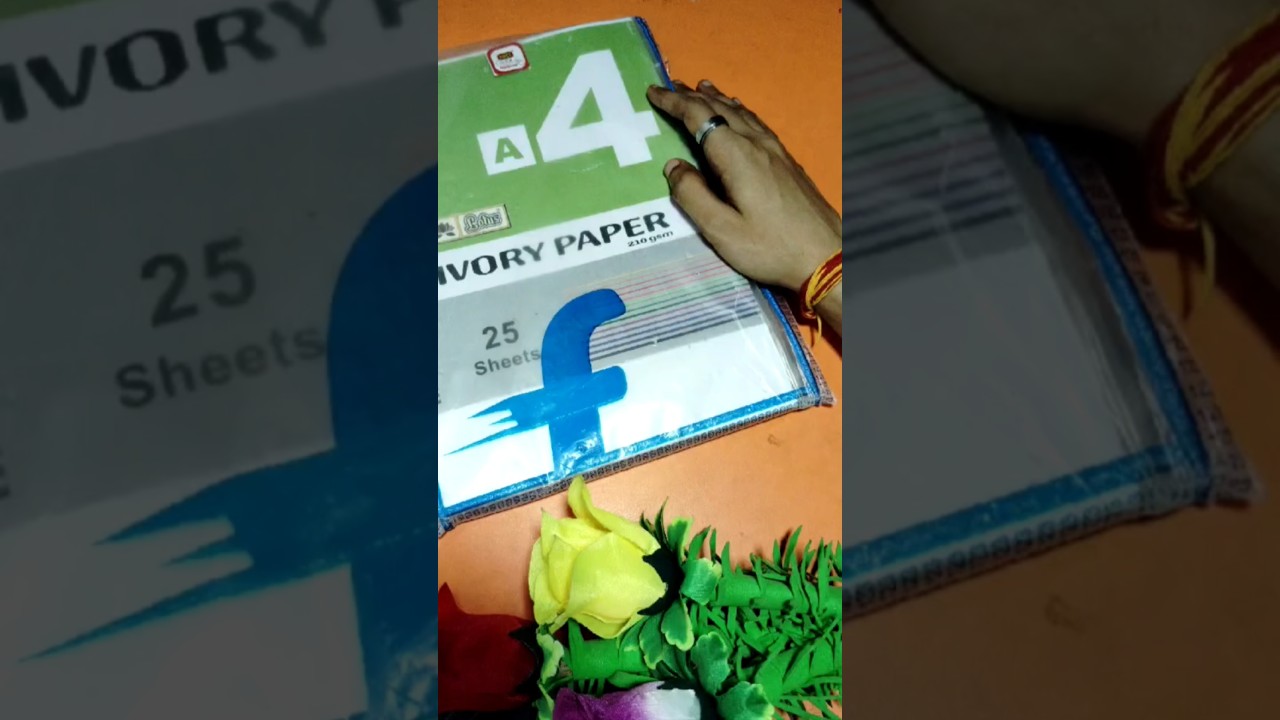 A4 size 210 gsm ivory paper unboxing(25 sheets) 