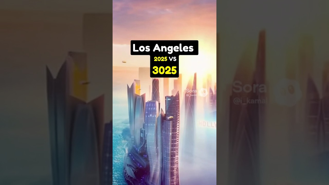 Los Angeles 3025 — 1000 Years Into the Future 🌆 | Before vs After 