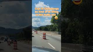 Cops clearing the #TrafficJam on #I24 in #Chattanooga #beastmode 🙌