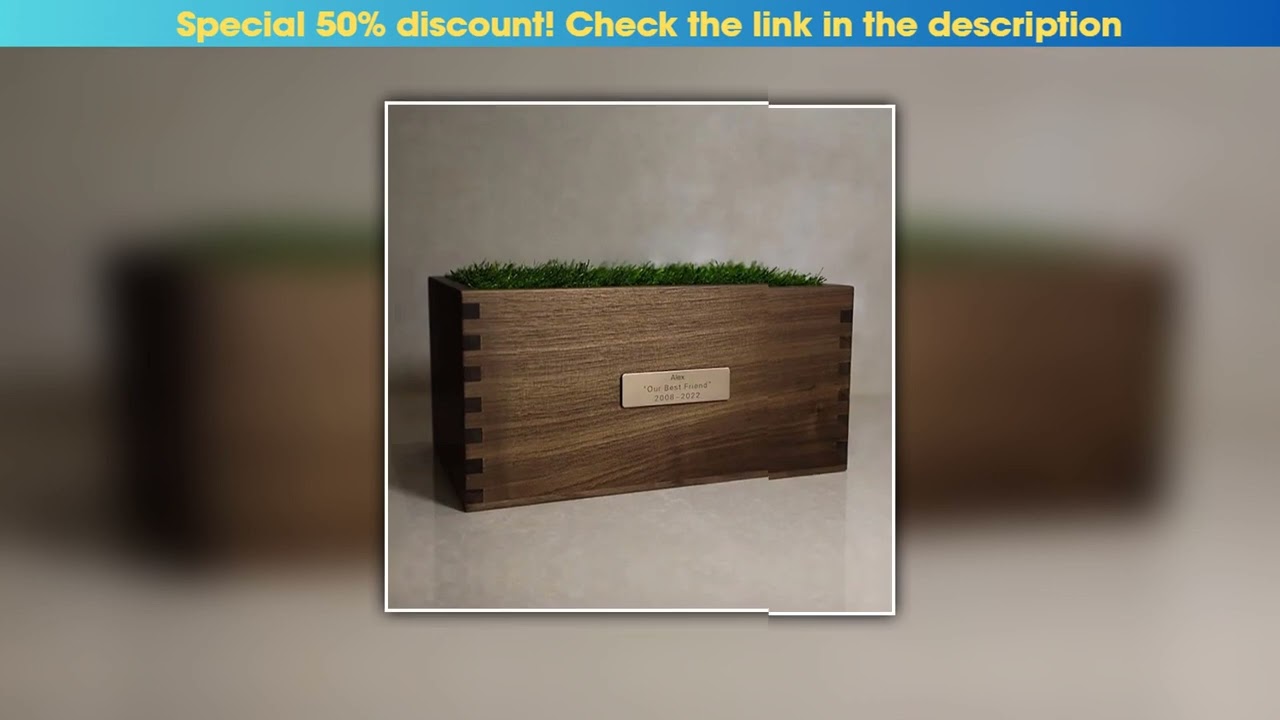 Today Only Customized Wooden Urn for Ashes, Pet Urn, Cat and Dog Souvenirs, Burial Memory Box, Phot