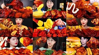 ULTIMATE SPICY CHICKEN BBQ MUKBANG COMPILATION 💯 DELICIOUS SATISFYING ASMR KOREAN BBQ CHICKEN