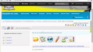 Crear una lección en chamilo