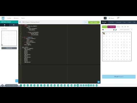 1.18.4: Super Cleanup Karel codehs python