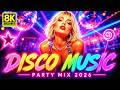 THE CRAZIEST DISCO MUSIC PARTY MIX 2026 🔥 Neon Club Dance Songs & Colorful Disco Lights
