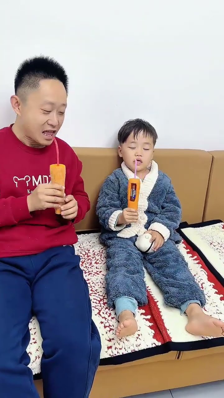 儿子不喝药，妈妈有办法！#呆萌小米宝#萌娃#熊孩子