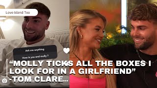 Tom says Molly ticks all the boxes he looks for in a girlfriend in recent SnapChat Q \& A