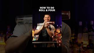 flair tricks HOW TO DO ROLL &amp; POUR 1 bottle &amp; 1 shaker #flairbartending #bartender #bartricks