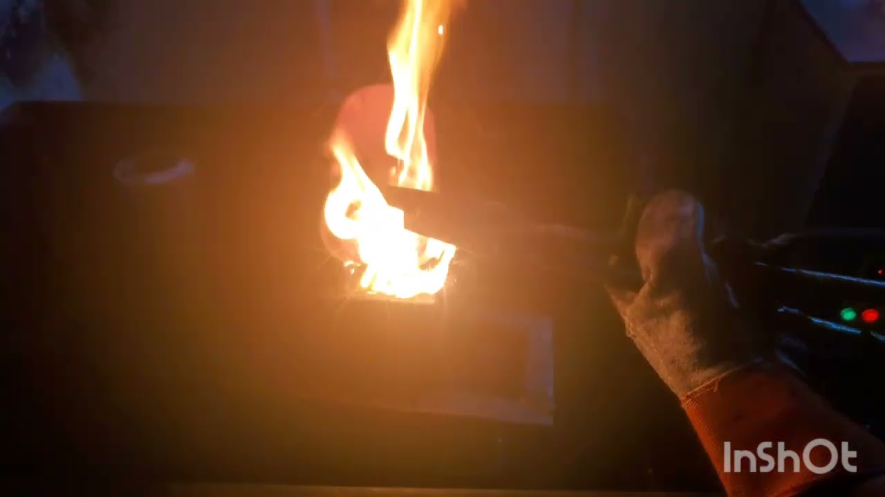 new scrap Melting making gold bar