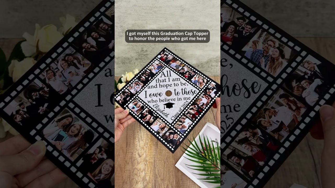 A grad cap with a story 
