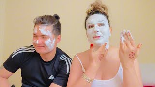     Husband Ke Sath Skin Care Day 😍 | Amazing Face Mask.