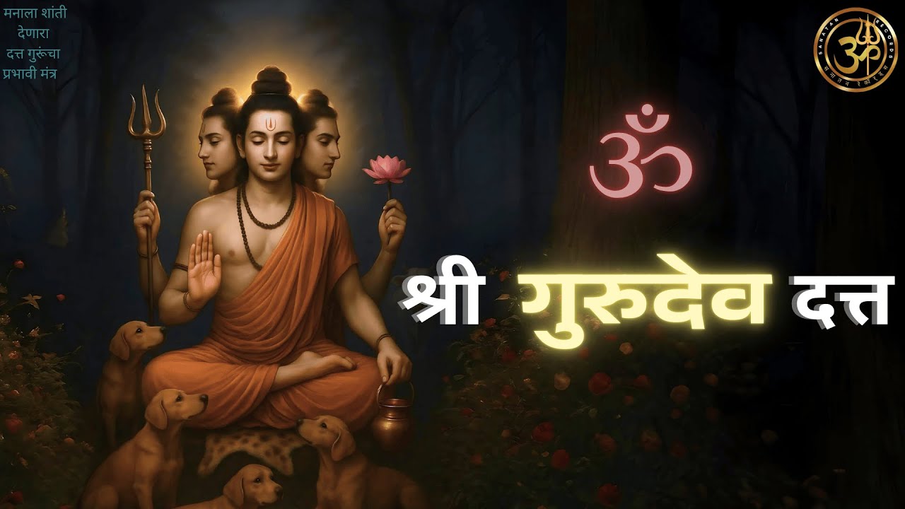 Om Shree Gurudev Datta | ॐ श्री गुरुदेव दत्त | Lord Dattatreya Mantra | Devotional Chant | Marathi