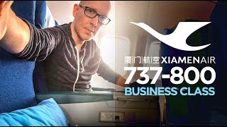 Xiamen Airlines 737-800 business class review (its *good*)
