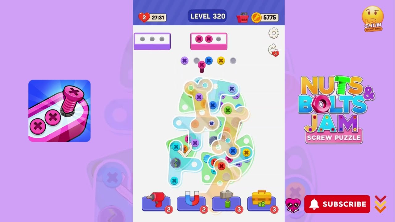 Unscrew It: Nuts & Bolts Jam - Level 320 - Gameplay walkthrough