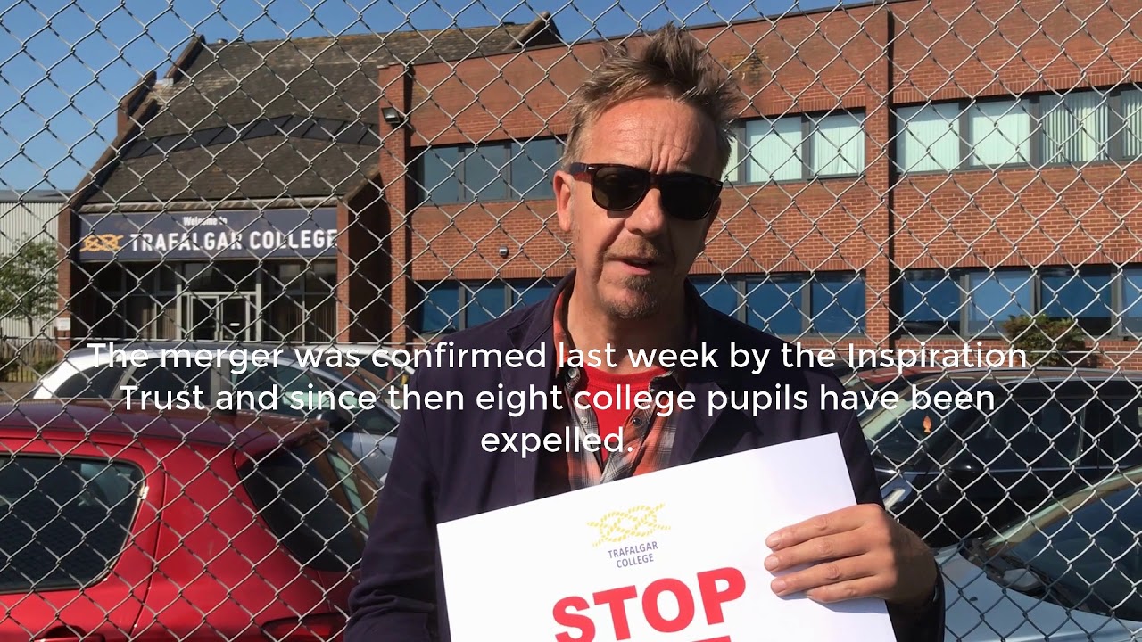 gt yarmouth college Parents protest outside Trafalgar College in Great Yarmouth