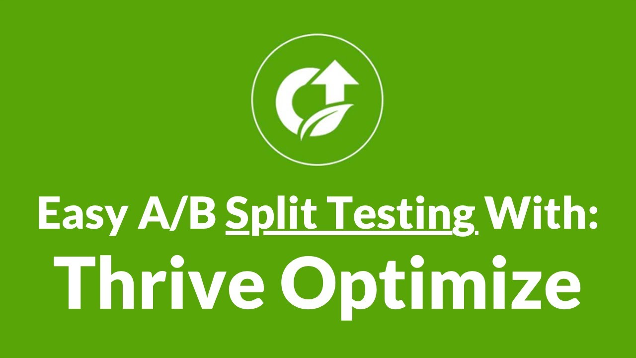 Example Thrive Tests How To A/B Split Test With Thrive Optimize - Real Example ...