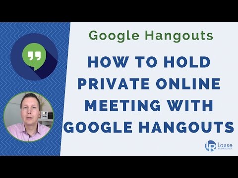 Video Google Hangout - How to Hold Private Online Meeting... - youtube
