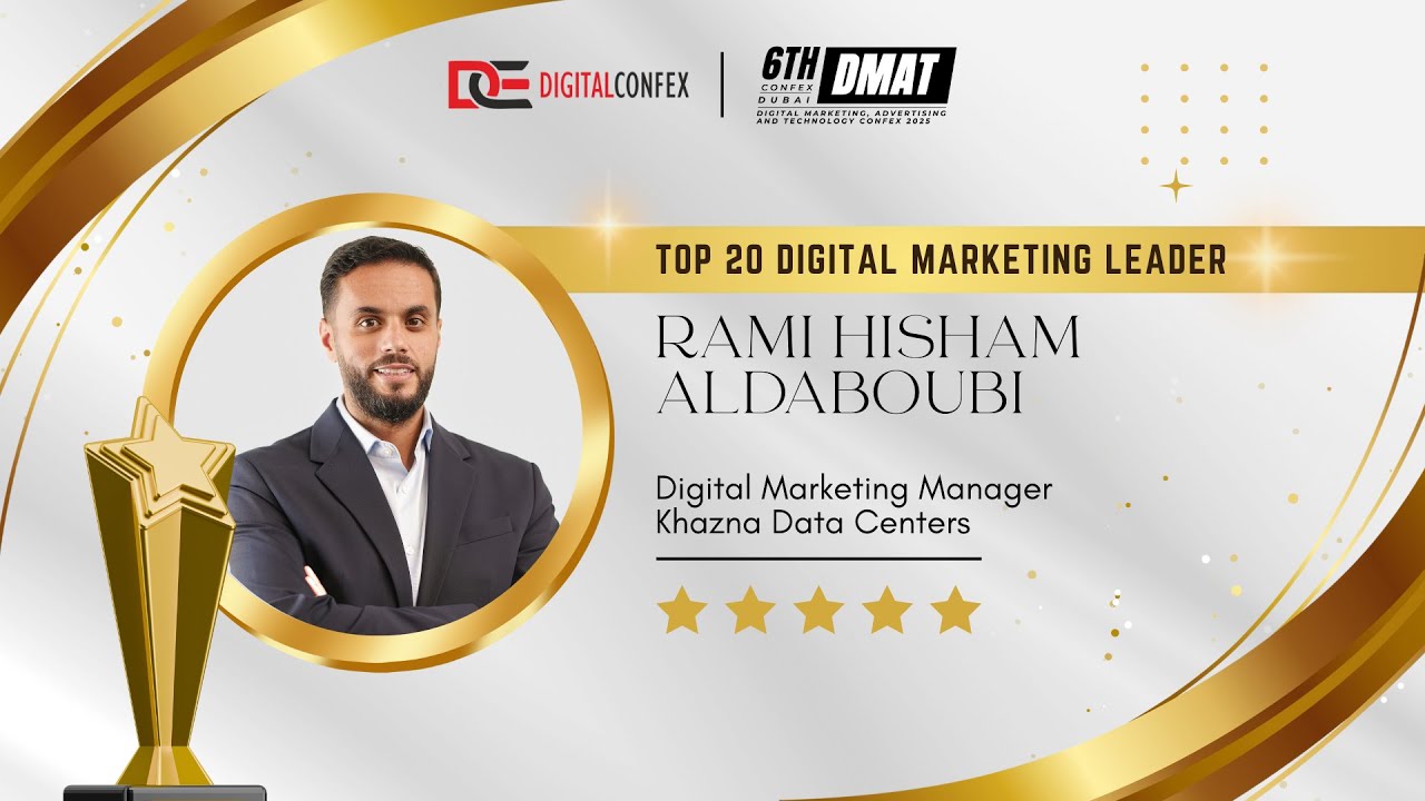 Top 20 Digital Marketing Leader | Rami Hisham Aldaboubi | 6th DMAT Confex Dubai 2025 