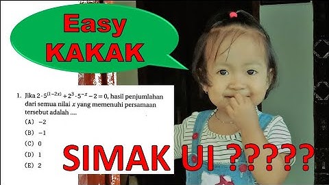 SIMAK UI 2019 Pembahasan Soal Matematika Dasar Eksponen No 1