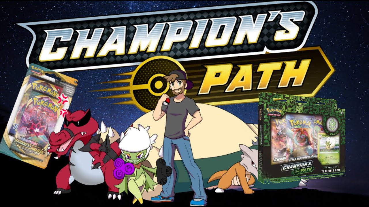 **Champions Path Turffield Gym Box** Darkness Ablaze Bonus Blisters
