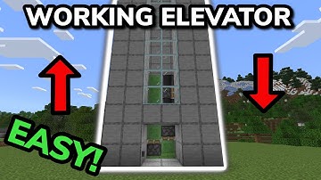 SIMPLE 1.21 REALISTIC ELEVATOR TUTORIAL in Minecraft Bedrock (MCPE/Xbox/PS4/Nintendo Switch/PC)