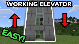 SIMPLE 1.20 REALISTIC ELEVATOR TUTORIAL in Minecraft Bedrock (MCPE/Xbox/PS4/Nintendo Switch/PC)