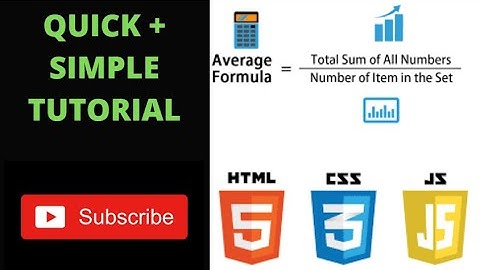 How to create a formula to calculate the average value of an array in Javascript