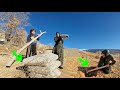 IRON WILL! 💪 Nomadic Mother's Back-Breaking Labor While Fasting in the Mountains 🌙