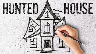 From Blank Paper to Haunted House: Spooky Drawing Time-lapse | Outline Method