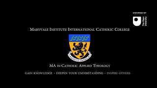 Maryvale Institute: MA in Catholic Applied Theology