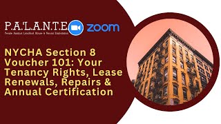 NYCHA Section 8 Voucher 101: Your Tenancy Rights, Lease Renewals, Repairs & Annual Certification