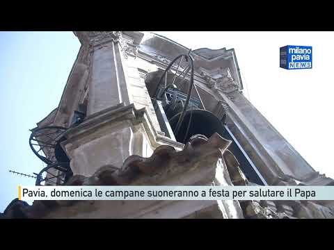 Video Pavia, domenica le campane suoneranno a festa per salutare il Papa