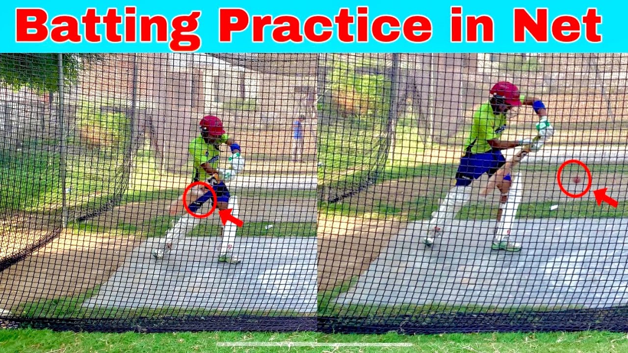 Batting practice in net | cricket net practice - YouTube