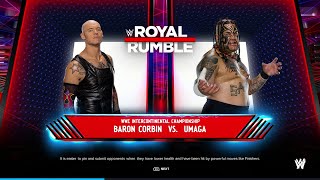 WWE 2K24 FULL MATCH —  Baron Corbin vs. Umaga — Undisputed WWE Universal Title Match!'