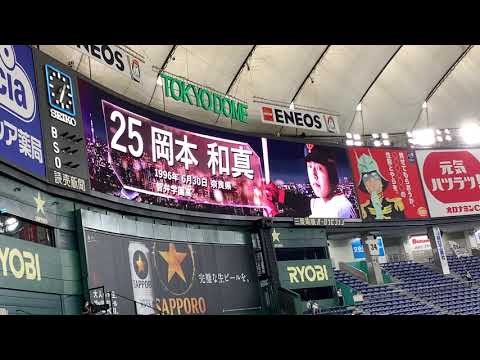 2020/8/29  東京ドーム 巨人vs中日 スタメン発表