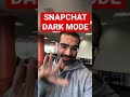 How to get dark mode on Snapchat iPhone #shorts