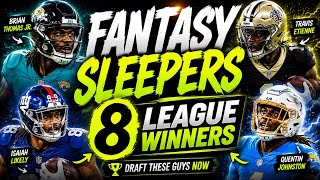 8 Fantasy Football Sleepers That Could WIN Your League!