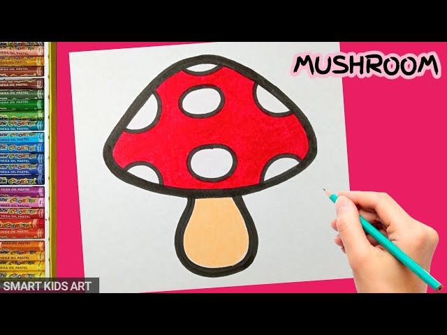 Mushroom House Coloring Pages for kids 17444733 Vector Art at Vecteezy