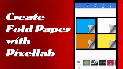 How to Create Fold Paper Effect with Pixellab 💯 #design #pixellab  #viral