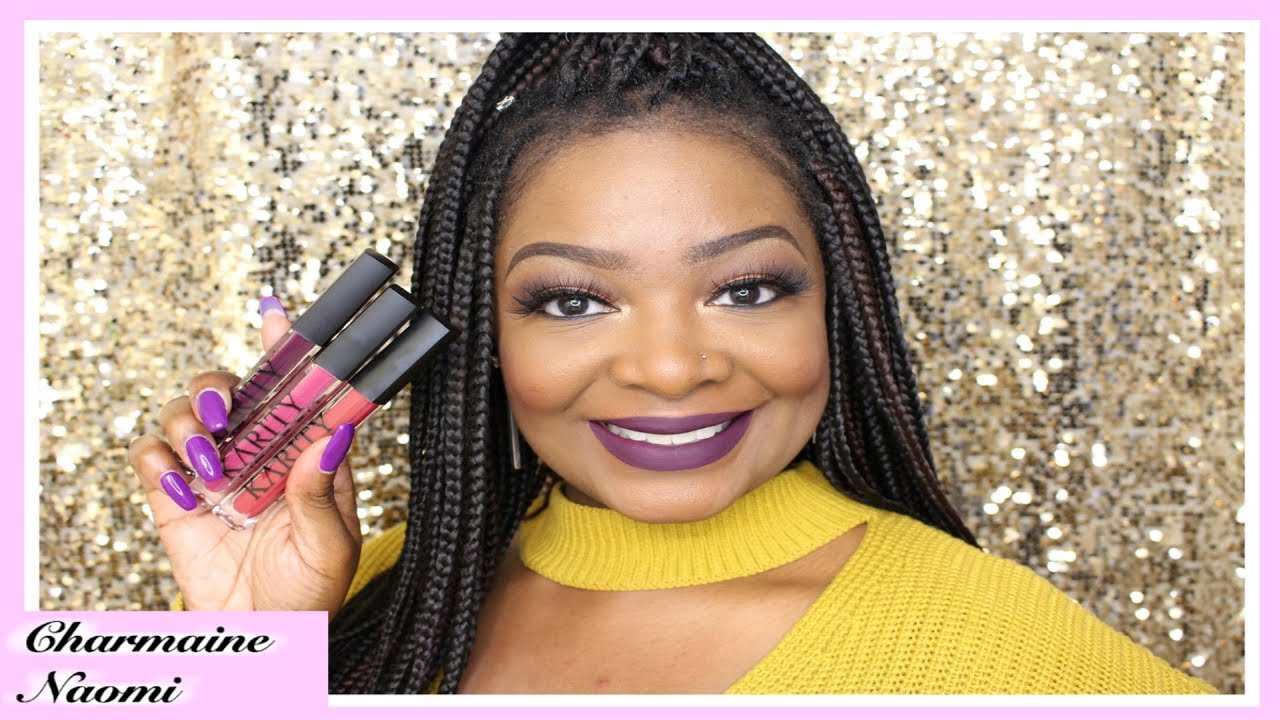 Karity Lip Lock Liquid Lipsticks || Lip Swatches & Review!