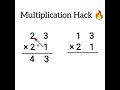 Multiplication tricks for two digit numbers #multiplication #tricks #two #digits #numbers #subscribe