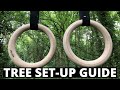 Step by step Gymnast Rings TREE Set Up (How to Install Gymnastic Rings on a tree)